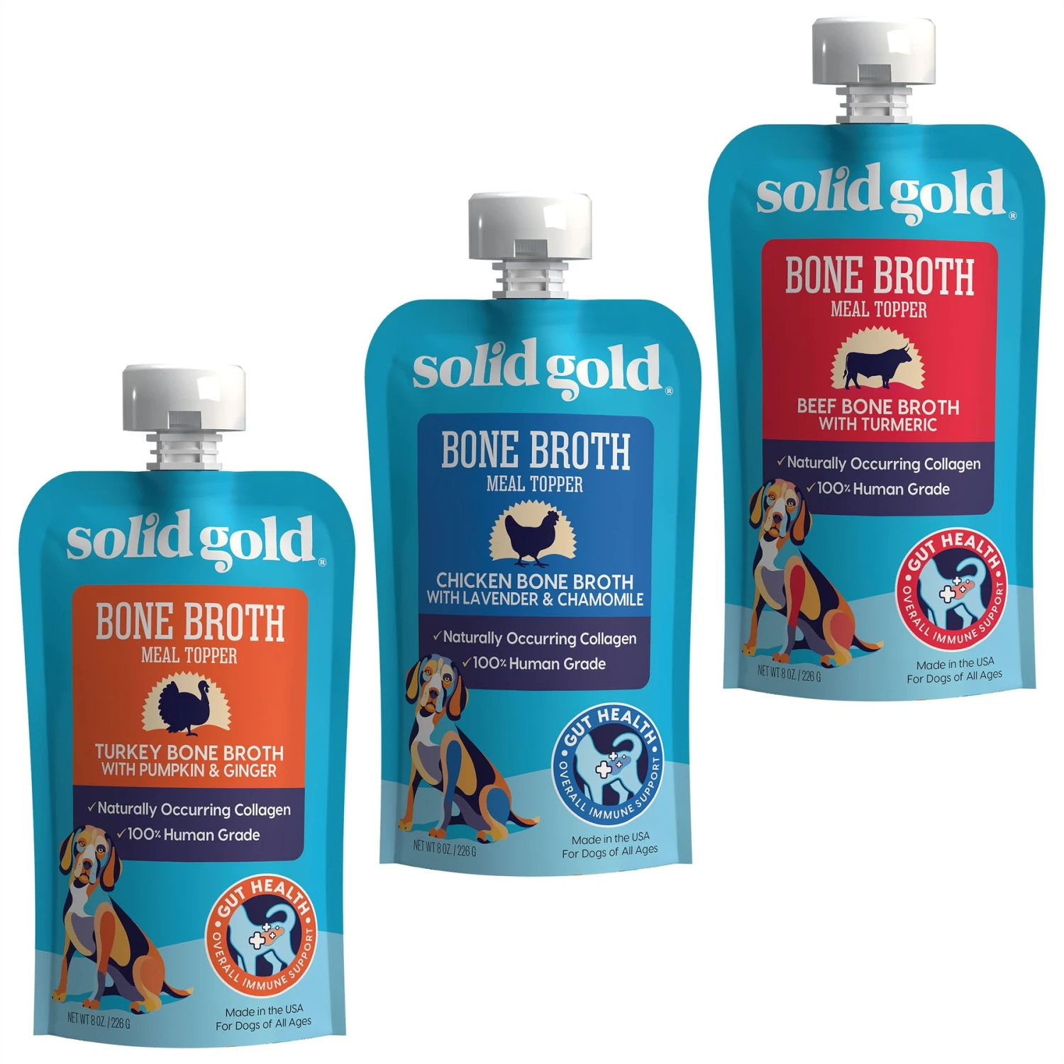 Solid Gold Turkey Grain-Free Bone Broth With Pumpkin & Ginger Dog Food + 2 Items 1 Solid Gold Turkey Grain-Free Bone Broth With Pumpkin & Ginger Dog Food + 2 Items