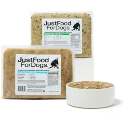 JustFoodForDogs Puppy Variety Pack Fish & Chicken Fresh Puppy Food, 18-oz Pouch, Case Of 7  