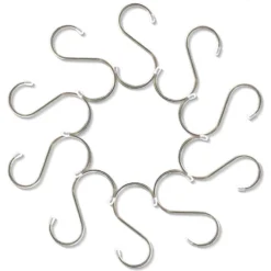 SunGrow Metal S Hooks For Hanging Small Animal & Bird Cage Toys, Plants & Kitchen Utensils