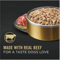 Purina Pro Plan Senior Beef & Rice Entree Canned Dog Food -Pawsphoria Sales Store 67454 PT2. AC SS1800 V1689786466