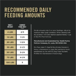 Purina Pro Plan Senior Beef & Rice Entree Canned Dog Food -Pawsphoria Sales Store 67454 PT7. AC SS1800 V1689786460