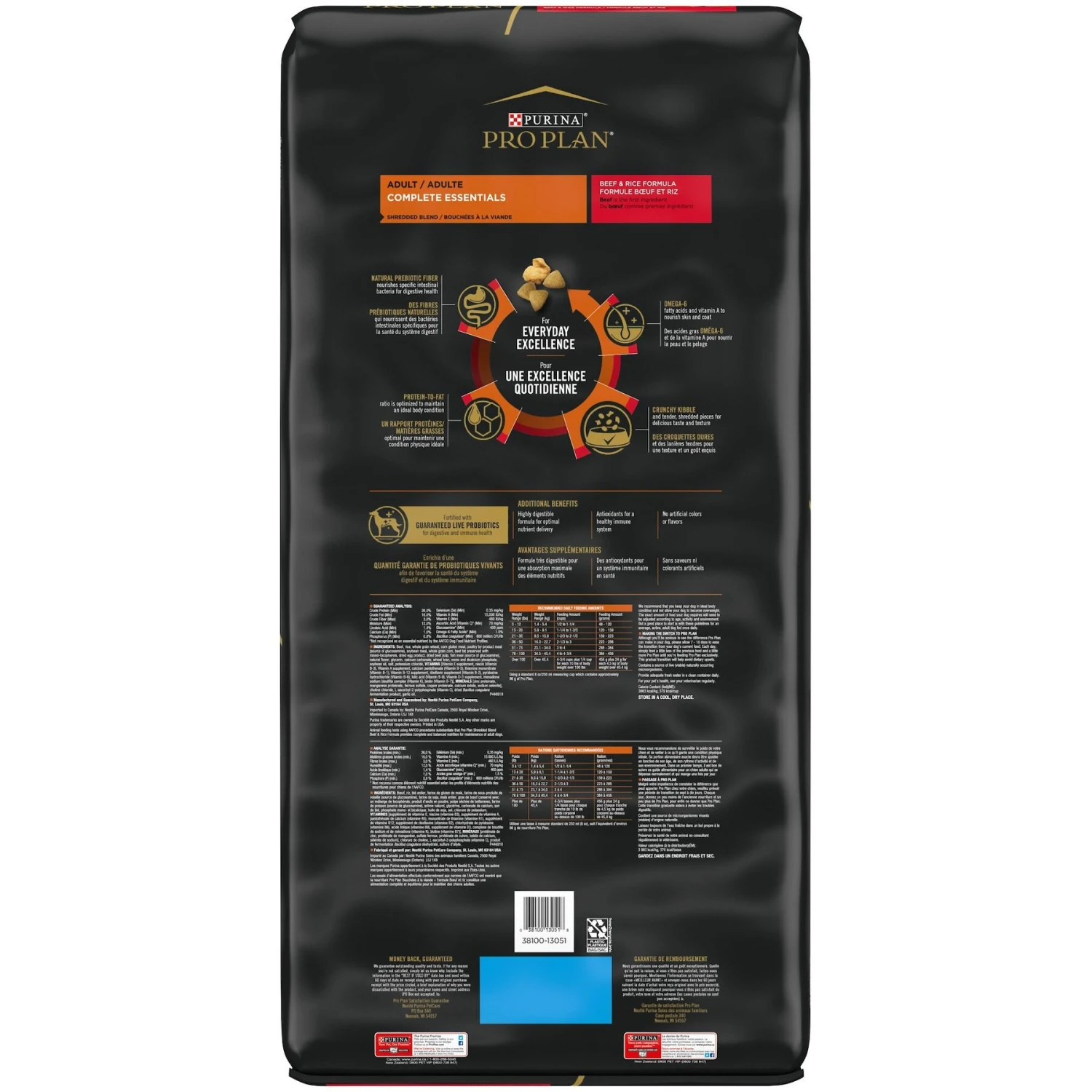 Purina Pro Plan Adult Shredded Blend Beef & Rice Formula Dry Dog Food 2 Purina Pro Plan Adult Shredded Blend Beef & Rice Formula Dry Dog Food - Image 2