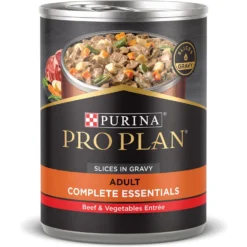 Purina Pro Plan Adult Beef & Vegetables Entree Slices In Gravy Canned Dog Food