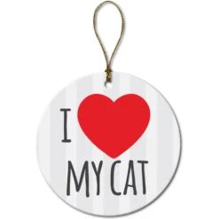 Custom Personalization Solutions I Love My Cat Personalized Christmas Tree Ornament 7 Custom Personalization Solutions I Love My Cat Personalized Christmas Tree Ornament -Pawsphoria Sales Store 686070 PT4. AC SS1800 V1668024631