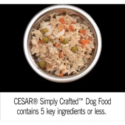 Cesar Simply Crafted Cuisine Complement Soft Wet Adult Dog Food Topper Variety Pack & Cesar Rotisserie Chicken Flavor & Spring Vegetables Garnish Small Breed Dry Dog Food -Pawsphoria Sales Store 689054 PT3. AC SS1800 V1668809777