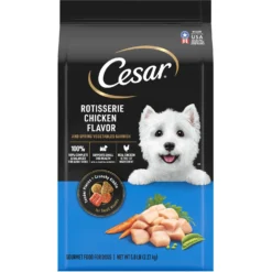 Cesar Simply Crafted Cuisine Complement Soft Wet Adult Dog Food Topper Variety Pack & Cesar Rotisserie Chicken Flavor & Spring Vegetables Garnish Small Breed Dry Dog Food -Pawsphoria Sales Store 689054 PT5. AC SS1800 V1668809774