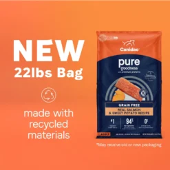 CANIDAE Grain-Free PURE Limited Ingredient Salmon & Sweet Potato Recipe Dry Dog Food -Pawsphoria Sales Store 68934 PT2. AC SS1800 V1684793818