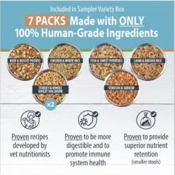 JustFoodForDogs Sampler Variety Box Frozen Human-Grade Fresh Dog Food & JustFoodForDogs Pumpkin Dehydrated Dog Treats, 5-oz Bag 9 JustFoodForDogs Sampler Variety Box Frozen Human-Grade Fresh Dog Food & JustFoodForDogs Pumpkin Dehydrated Dog Treats, 5-oz Bag -Pawsphoria Sales Store 694438 PT2. AC SS1800 V1667947765