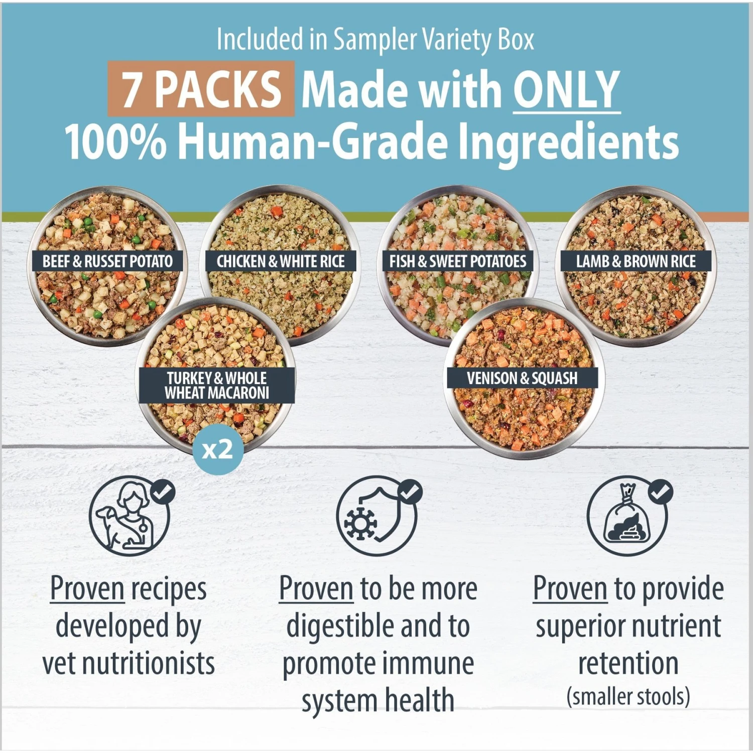 JustFoodForDogs Sampler Variety Box Frozen Human-Grade Fresh Dog Food & JustFoodForDogs Pumpkin Dehydrated Dog Treats, 5-oz Bag 3 JustFoodForDogs Sampler Variety Box Frozen Human-Grade Fresh Dog Food & JustFoodForDogs Pumpkin Dehydrated Dog Treats, 5-oz Bag - Image 3