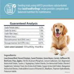 JustFoodForDogs Beef & Russet Potato Recipe Frozen Human-Grade Fresh Dog Food & JustFoodForDogs Pumpkin Dehydrated Dog Treats, 5-oz Bag -Pawsphoria Sales Store 694454 PT2. AC SS1800 V1667948480