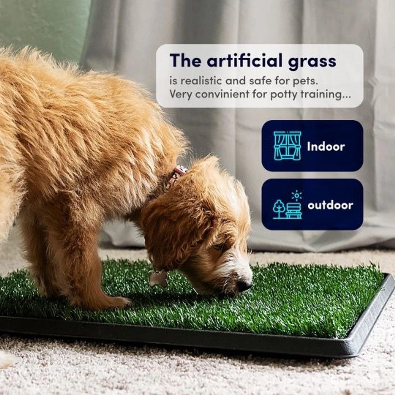 Hygena Scoop Grass Indoor/Outdoor Portable Potty Dog Litter 2 Hygena Scoop Grass Indoor/Outdoor Portable Potty Dog Litter - Image 2