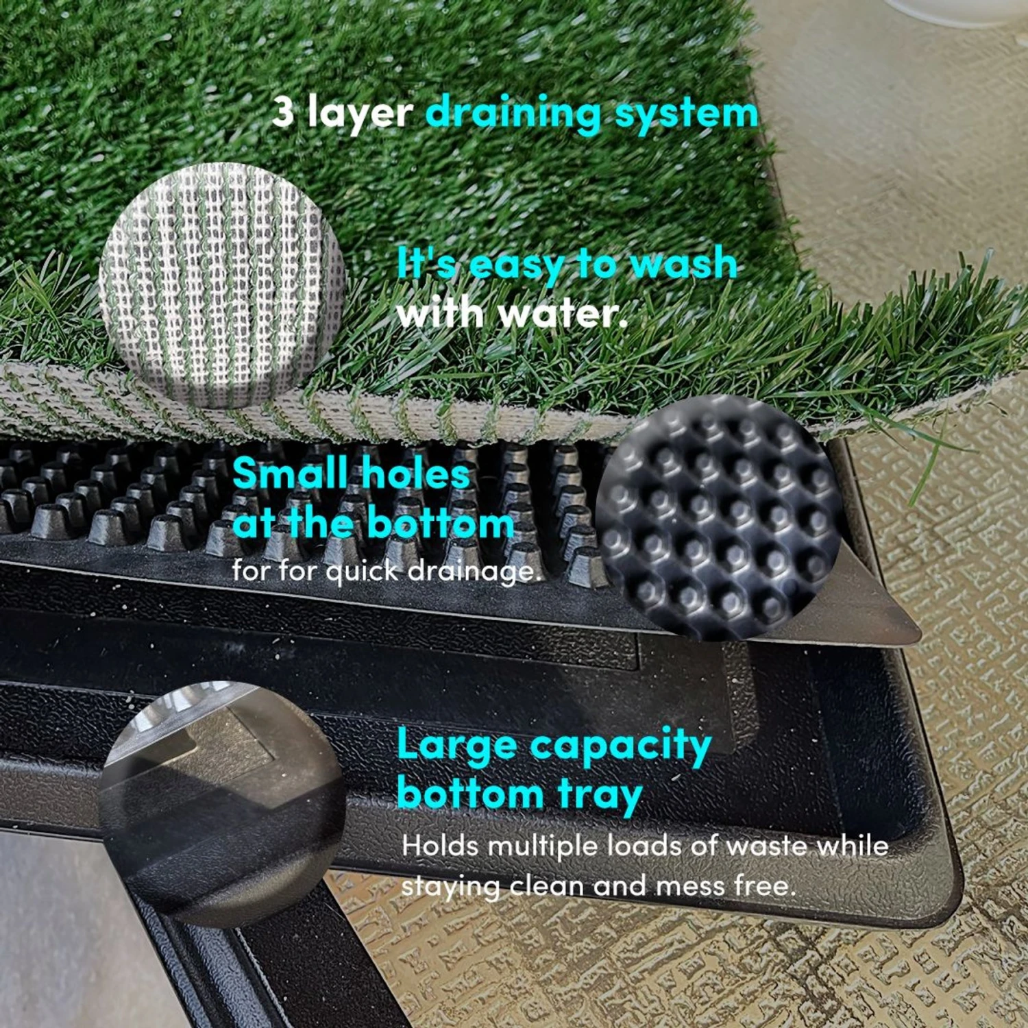 Hygena Scoop Grass Indoor/Outdoor Portable Potty Dog Litter 4 Hygena Scoop Grass Indoor/Outdoor Portable Potty Dog Litter - Image 4