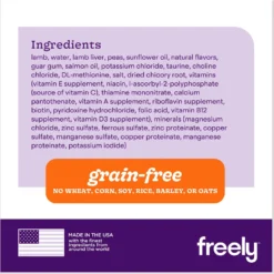 Freely Lamb Recipe Limited Ingredient Grain-Free Wet Dog Food 10 Freely Lamb Recipe Limited Ingredient Grain-Free Wet Dog Food -Pawsphoria Sales Store 700518 PT3. AC SS1800 V1682517945