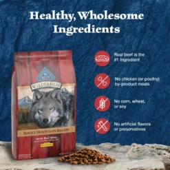 Blue Buffalo Wilderness Rocky Mountain Recipe Healthy Weight Adult High Protein Natural Red Meat & Grain Dry Dog Food, 28-lb Bag -Pawsphoria Sales Store 711262 PT5. AC SS1800 V1694548941