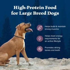 Blue Buffalo Wilderness Rocky Mountain Recipe Large Breed Adult High Protein Natural Bison & Grain Dry Dog Food, 28-lb Bag -Pawsphoria Sales Store 711278 PT3. AC SS1800 V1694549409