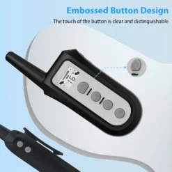 Petdiary Rechargeable Advanced Remote Training Dog Collar, Black/Silver, Medium -Pawsphoria Sales Store 711582 PT2. AC SS1800 V1671733250