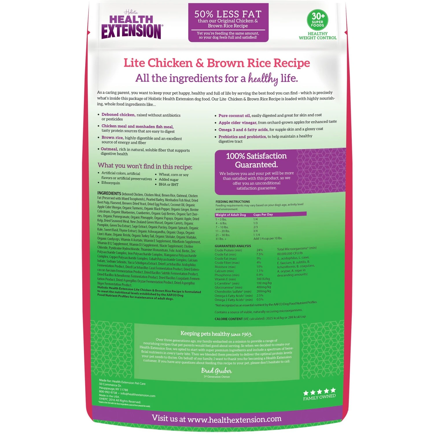 Health Extension Lite Chicken & Brown Rice Recipe Dry Dog Food 2 Health Extension Lite Chicken & Brown Rice Recipe Dry Dog Food - Image 2