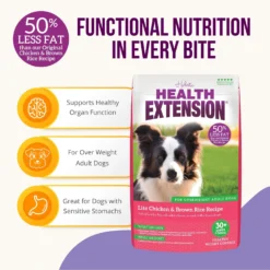 Health Extension Lite Chicken & Brown Rice Recipe Dry Dog Food 12 Health Extension Lite Chicken & Brown Rice Recipe Dry Dog Food -Pawsphoria Sales Store 71264 PT4. AC SS1800 V1595626853