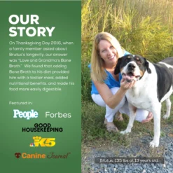 Brutus Broth Vegetable Broth Salmon Flavor Grain-Free Dog Food, 32-oz Bag -Pawsphoria Sales Store 715054 PT6. AC SS1800 V1668761593