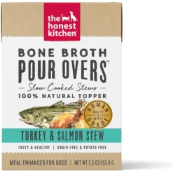 The Honest Kitchen Bone Broth POUR OVERS Turkey & Salmon Stew Wet Dog Food Topper + 2 Items -Pawsphoria Sales Store 715326 PT4. AC SS1800 V1669238205