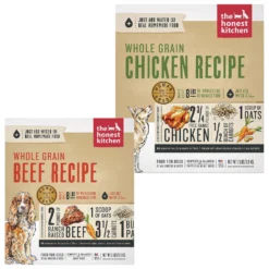 The Honest Kitchen Whole Grain Chicken Recipe Dehydrated Dog Food & The Honest Kitchen Whole Grain Beef Recipe Dehydrated Dog Food