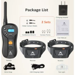 PATPET P620B 2000-foot Adult Dog Training Shock Collar With Remote -Pawsphoria Sales Store 716662 PT7. AC SS1800 V1669679095