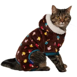 Frisco Cozy Plush Fleece Dog & Cat PJs, Mushrooms