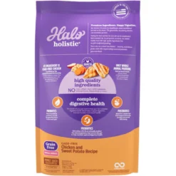 Halo Holistic Complete Digestive Health Grain-Free Chicken & Sweet Potato Dog Food Recipe Small Breed Dry Dog Food -Pawsphoria Sales Store 721942 PT2. AC SS1800 V1669838161