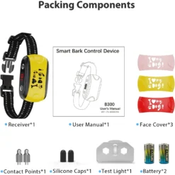 Petdiary Dog Bark Control Collar, Black -Pawsphoria Sales Store 727134 PT8. AC SS1800 V1675868094