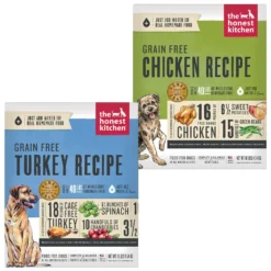 The Honest Kitchen Chicken Recipe Grain-Free Dehydrated Dog Food & The Honest Kitchen Turkey Recipe Grain-Free Dehydrated Dog Food