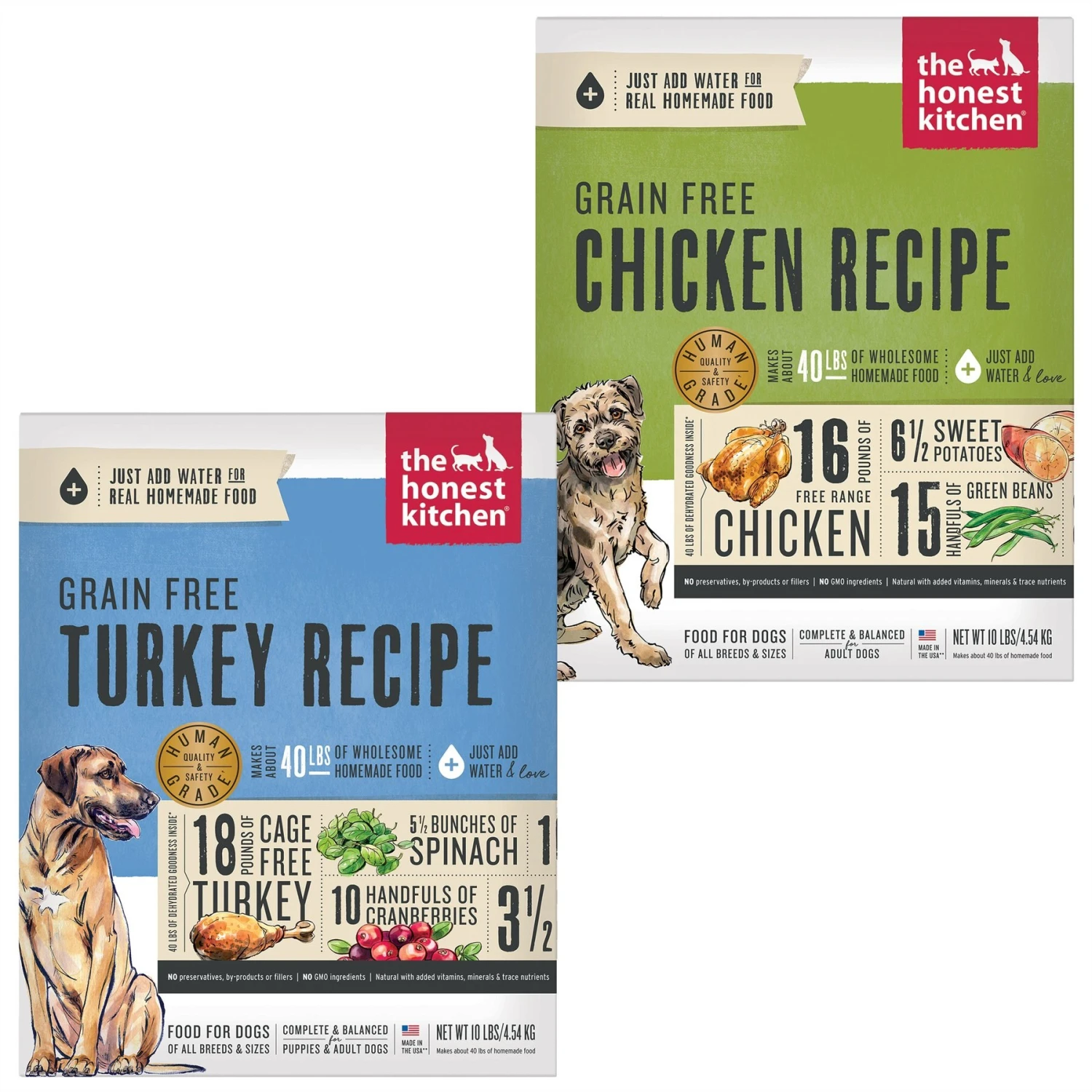 The Honest Kitchen Chicken Recipe Grain-Free Dehydrated Dog Food & The Honest Kitchen Turkey Recipe Grain-Free Dehydrated Dog Food 1 The Honest Kitchen Chicken Recipe Grain-Free Dehydrated Dog Food & The Honest Kitchen Turkey Recipe Grain-Free Dehydrated Dog Food