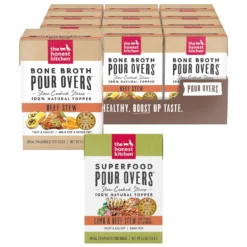 The Honest Kitchen Bone Broth POUR OVERS Beef Stew Wet Dog Food Topper & The Honest Kitchen Superfood POUR OVERS Lamb & Beef Stew With Veggies Wet Dog Food Topper