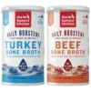 The Honest Kitchen Daily Boosters Beef Bone Broth With Turmeric For Dogs & The Honest Kitchen Daily Boosters Turkey Bone Broth With Turmeric For Dogs