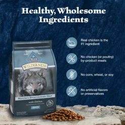 Blue Buffalo Wilderness Adult High Protein Natural Chicken & Wholesome Grains Dry Dog Food -Pawsphoria Sales Store 733462 PT5. AC SS1800 V1694547659