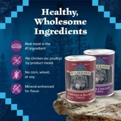 Blue Buffalo Wilderness Beef & Salmon Variety Pack Wet Dog Food 13 Blue Buffalo Wilderness Beef & Salmon Variety Pack Wet Dog Food -Pawsphoria Sales Store 735422 PT5. AC SS1800 V1671574479