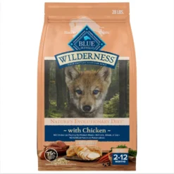 Blue Buffalo Wilderness Large Breed Puppy High Protein Natural Chicken & Wholesome Grains Dry Dog Food, 28-lb Bag