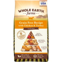 Whole Earth Farms Grain-Free Chicken & Turkey Recipe Dry Dog Food