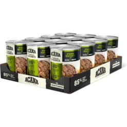 ACANA Premium Chunks Pork Recipe In Bone Broth Grain-Free Wet Dog Food, 12.8-oz Can, Case Of 12