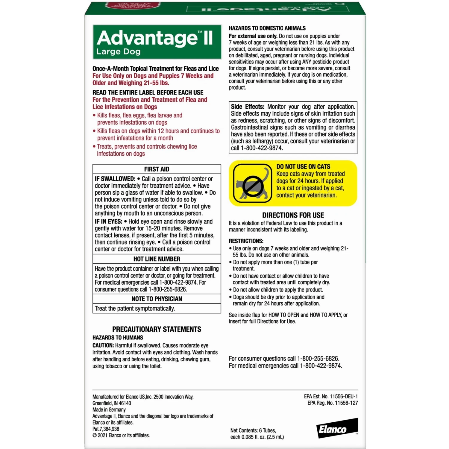 Advantage II Flea Treatment For Dogs, 21-55 Lbs 2 Advantage II Flea Treatment For Dogs, 21-55 Lbs - Image 2