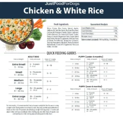 JustFoodForDogs Pantry Fresh Chicken & White Rice Fresh Dog Food 16 JustFoodForDogs Pantry Fresh Chicken & White Rice Fresh Dog Food -Pawsphoria Sales Store 749838 PT7. AC SS1800 V1696533770