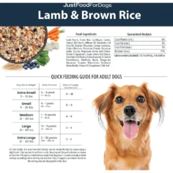 JustFoodForDogs Pantry Fresh Lamb & Brown Rice Fresh Dog Food -Pawsphoria Sales Store 749886 PT7. AC SS1800 V1696533887