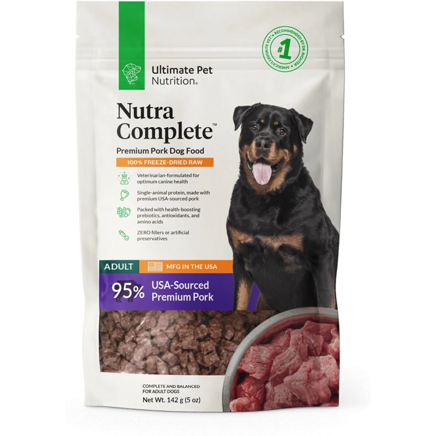 Ultimate Pet Nutrition Nutra Complete Premium Pork Freeze-Dried Raw Dog Food 1 Ultimate Pet Nutrition Nutra Complete Premium Pork Freeze-Dried Raw Dog Food
