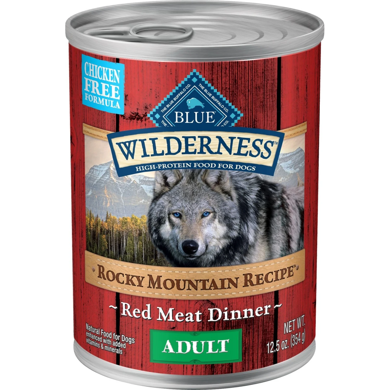 Blue Buffalo Wilderness Rocky Mountain Recipe Red Meat Dinner Adult Grain-Free Canned Dog Food 1 Blue Buffalo Wilderness Rocky Mountain Recipe Red Meat Dinner Adult Grain-Free Canned Dog Food
