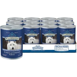Blue Buffalo Wilderness Turkey & Chicken Grill Grain-Free Senior Canned Dog Food