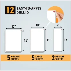 Emmy's Best Pet Products Stop The Scratch Furniture Protector Tape Sheets Cat Scratching Deterrent, 12 Count -Pawsphoria Sales Store 767374 PT2. AC SS1800 V1676492044
