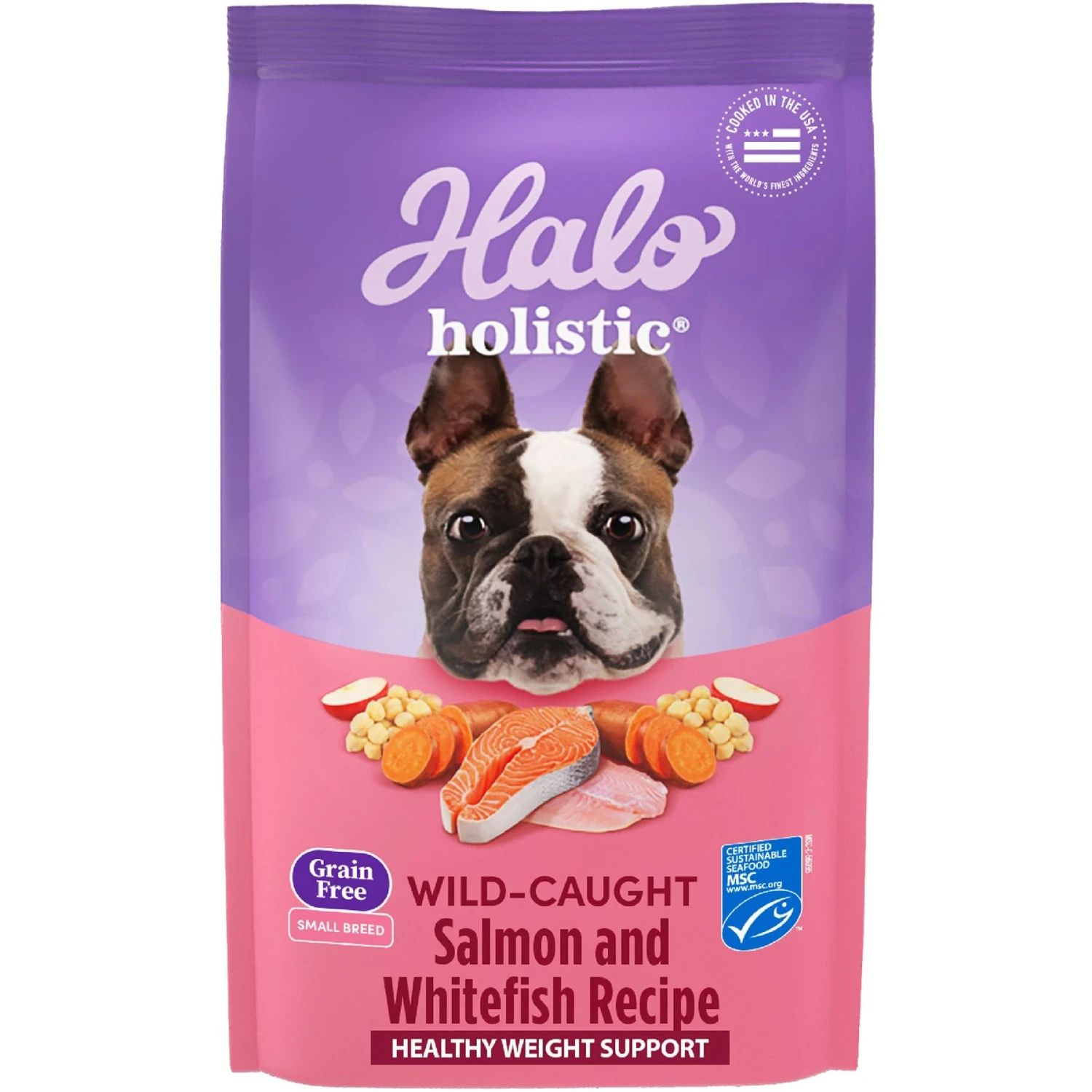 Halo Holistic Complete Digestive Health Wild-Caught Salmon & Whitefish Recipe Small Breed Dry Dog Food 1 Halo Holistic Complete Digestive Health Wild-Caught Salmon & Whitefish Recipe Small Breed Dry Dog Food