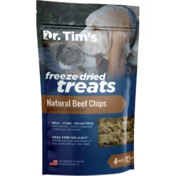Dr. Tim's Natural Beef Chips Genuine Freeze-Dried Dog & Cat Treats