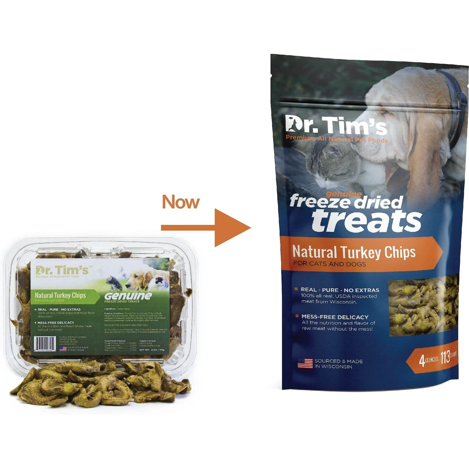 Dr. Tim's Natural Turkey Chips Genuine Freeze-Dried Dog & Cat Treats 2 Dr. Tim's Natural Turkey Chips Genuine Freeze-Dried Dog & Cat Treats - Image 2