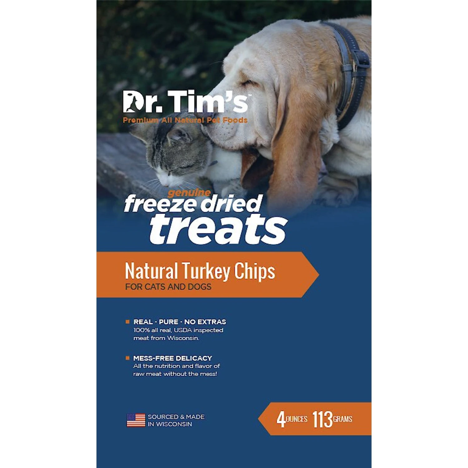 Dr. Tim's Natural Turkey Chips Genuine Freeze-Dried Dog & Cat Treats 3 Dr. Tim's Natural Turkey Chips Genuine Freeze-Dried Dog & Cat Treats - Image 3