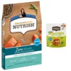 Rachael Ray Nutrish Zero Grain Natural Salmon & Sweet Potato Recipe Grain-Free Dry Dog Food & Rachael Ray Nutrish Savory Roasters Roasted Chicken Grain-Free Recipe Dog Treats